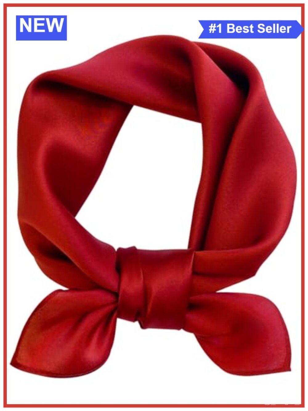 Satin Square Scarf 24x24 Silk Feel Polyester Hair Ribbon Headband Handbag